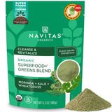 Navitas Organics frente del paquete mostrando el logo y certificaciones orgánicas