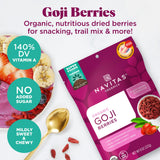 Navitas Organics goji en batido aportando color y nutrientes visuales
