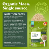Navitas Organics detalle de textura fina del polvo para fácil mezcla