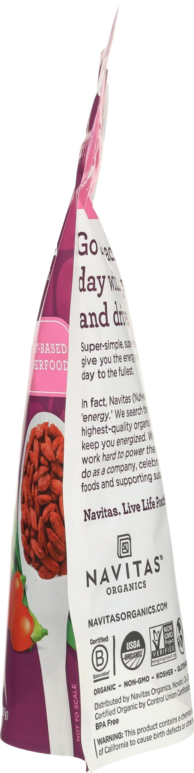 Navitas Organics mezcla trail mix con goji para snack energético