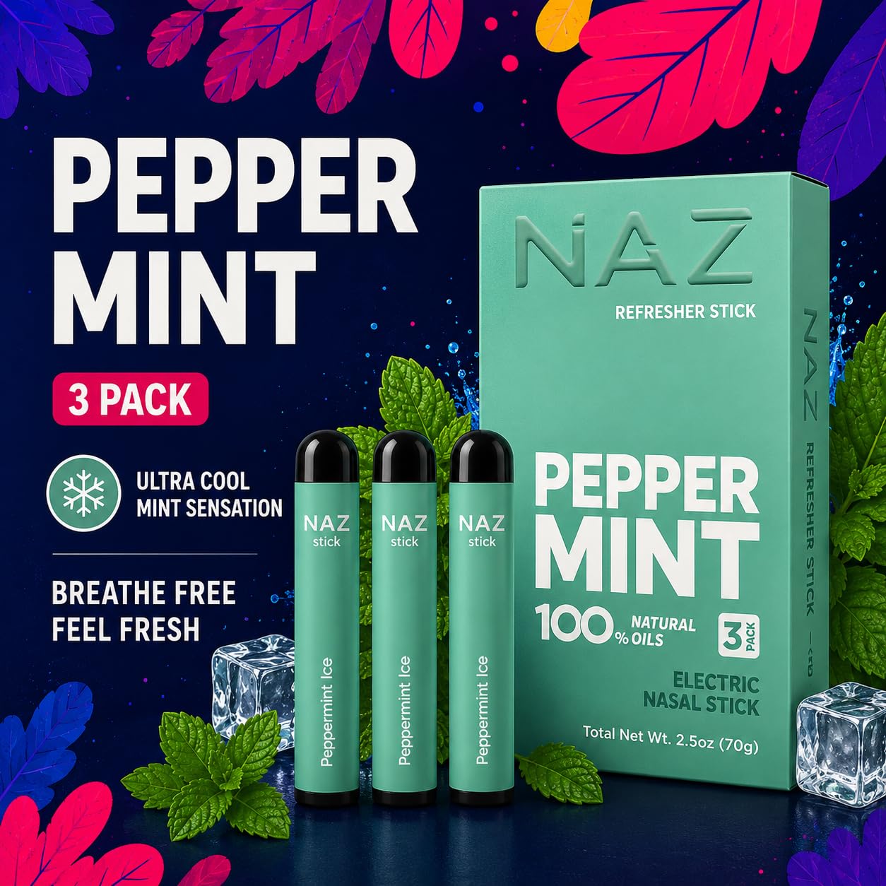 Naz tapa abierta mostrando aplicador y fácil protección