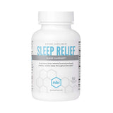 NBI envase frontal Sleep Relief mostrando el diseño y ventajas del suplemento