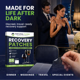 NC NATURAL CURES empaque abierto con parches individuales para higiene