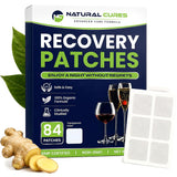 NC NATURAL CURES empaque frontal mostrando 84 parches y beneficio de portabilidad