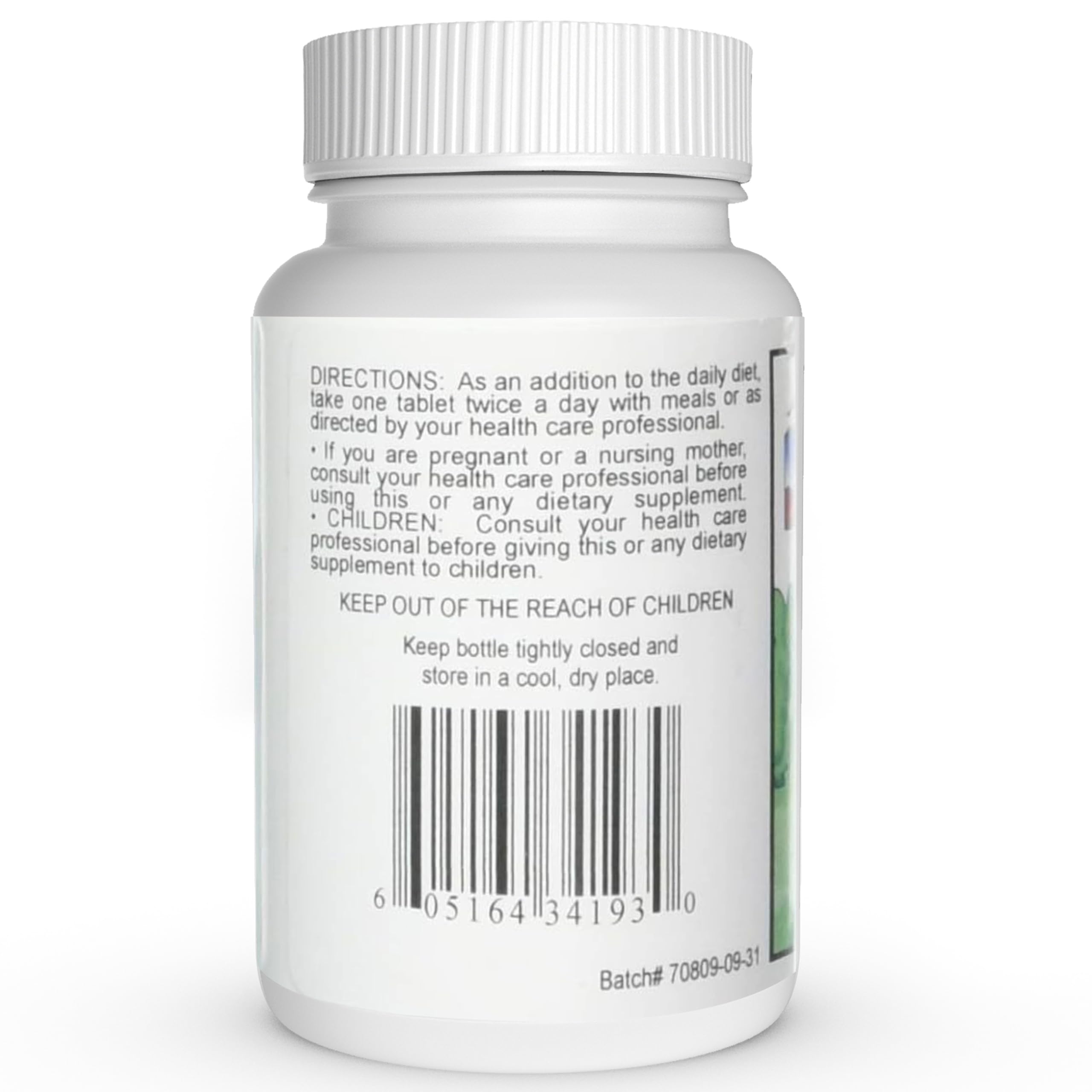 NCI Advanced Research vista superior del envase con 200 tabletas