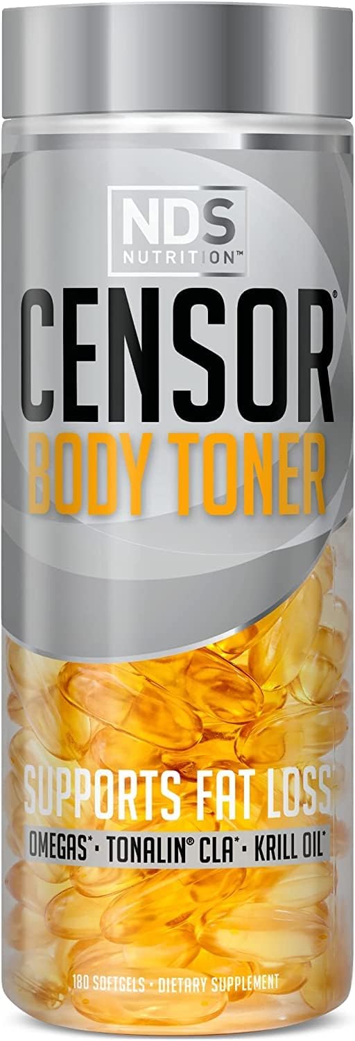 NDS Censor frasco frontal mostrando etiqueta y beneficios para tonificar