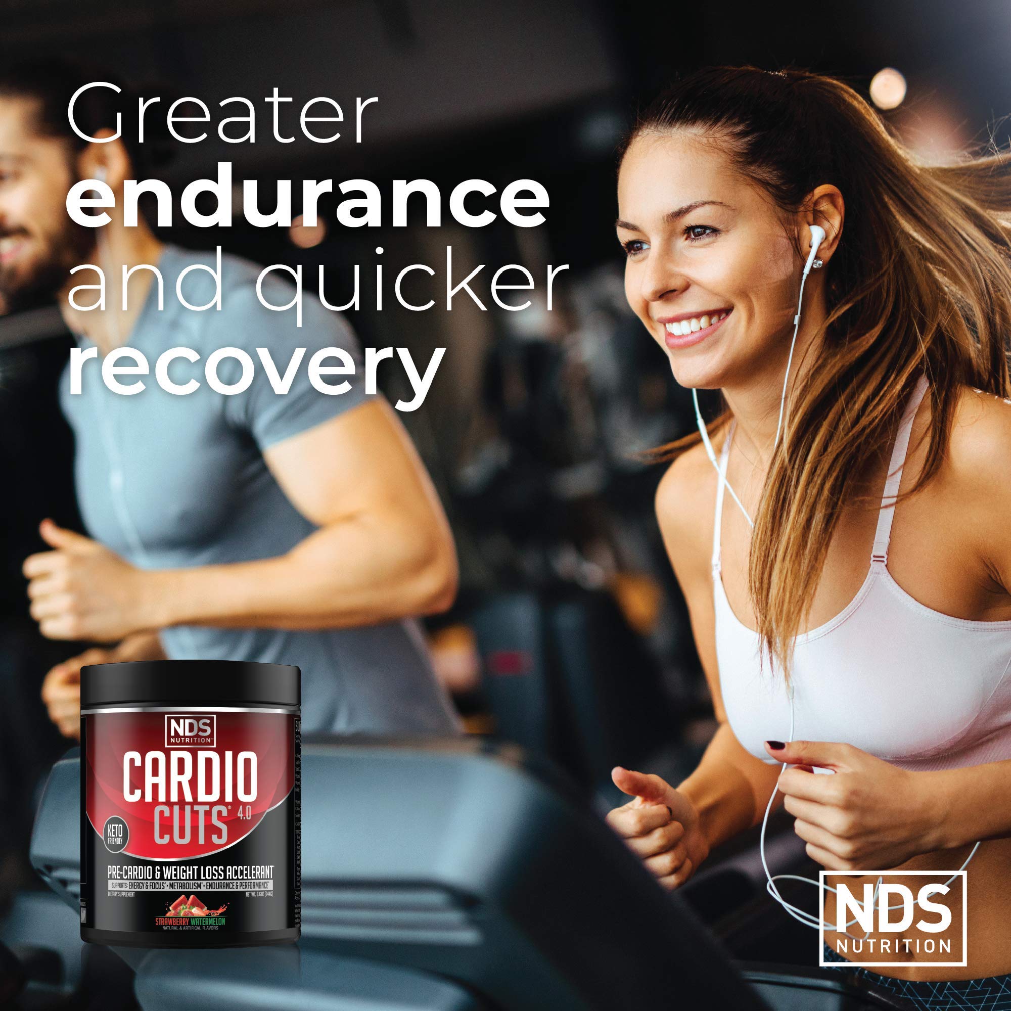 NDS Nutrition uso en gimnasio antes del cardio para aumentar energía y concentración