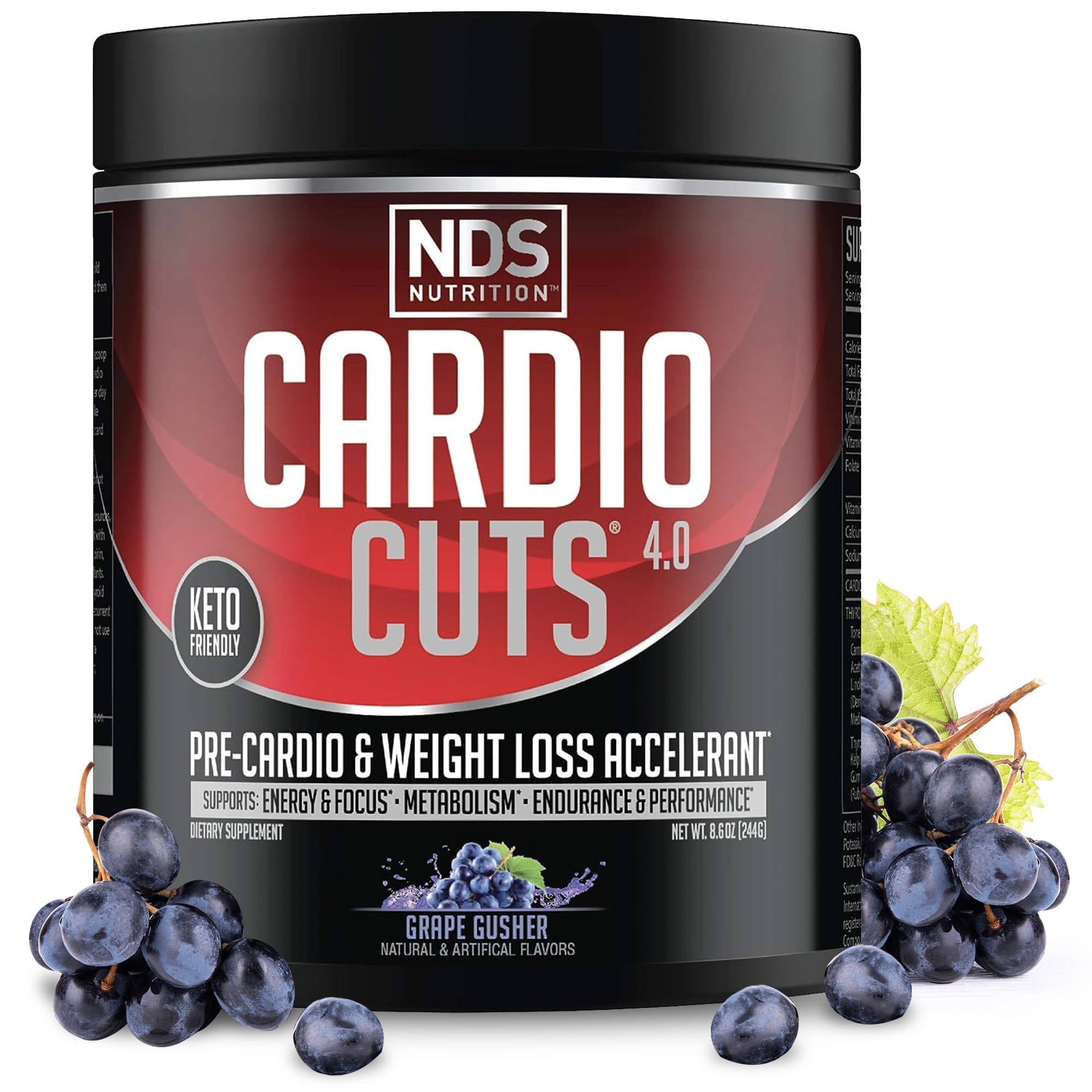 NDS Nutrition bote frontal mostrando la presentación y beneficios