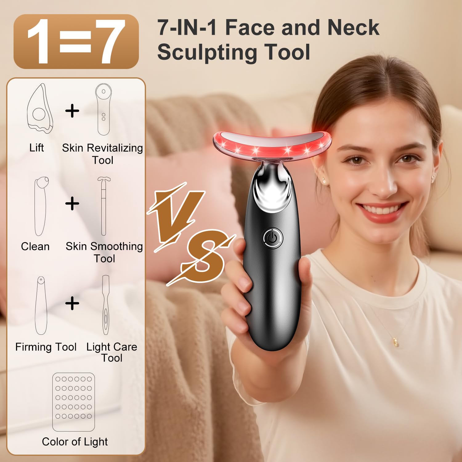 NeatLt primer plano del cabezal mostrando superficie lisa y eficacia