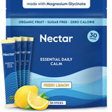 Nectar Calm frontal del empaque mostrando 30 sticks y beneficio relajación