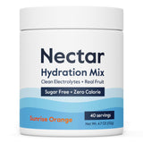 Nectar envase frente sabor naranja mostrando diseño y porciones