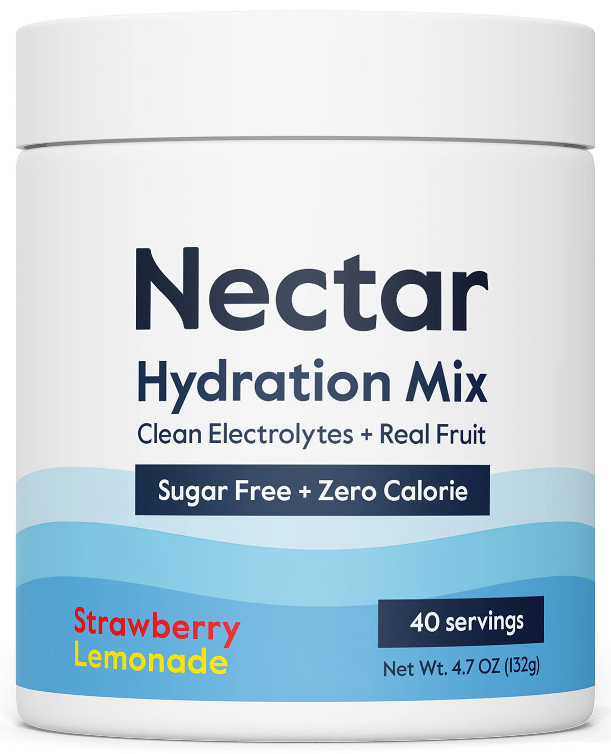 Nectar frente del empaque muestra bote y beneficio de rehidratación rápida