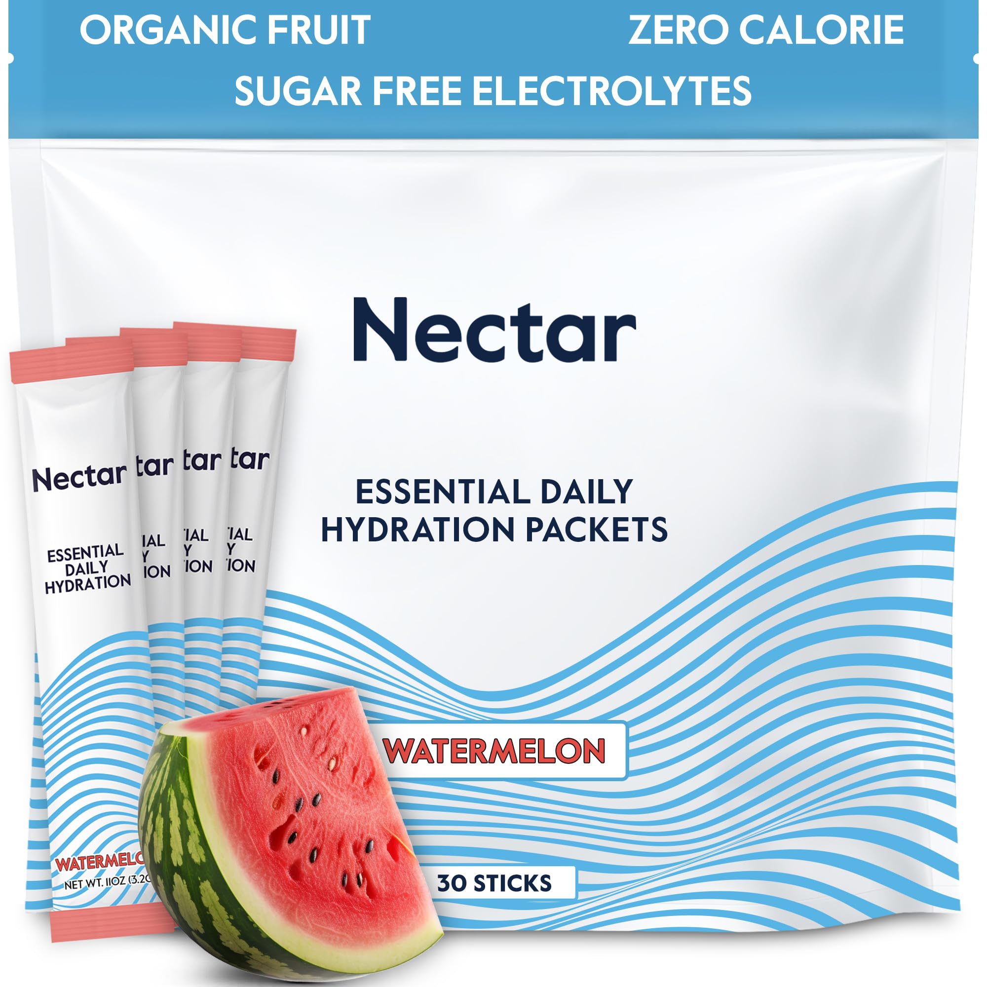 Nectar empaque frontal con sabor watermelon y conveniencia portable