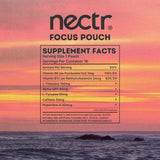 Nectr Focus+ comparación de tamaño para ver portabilidad y dosificación