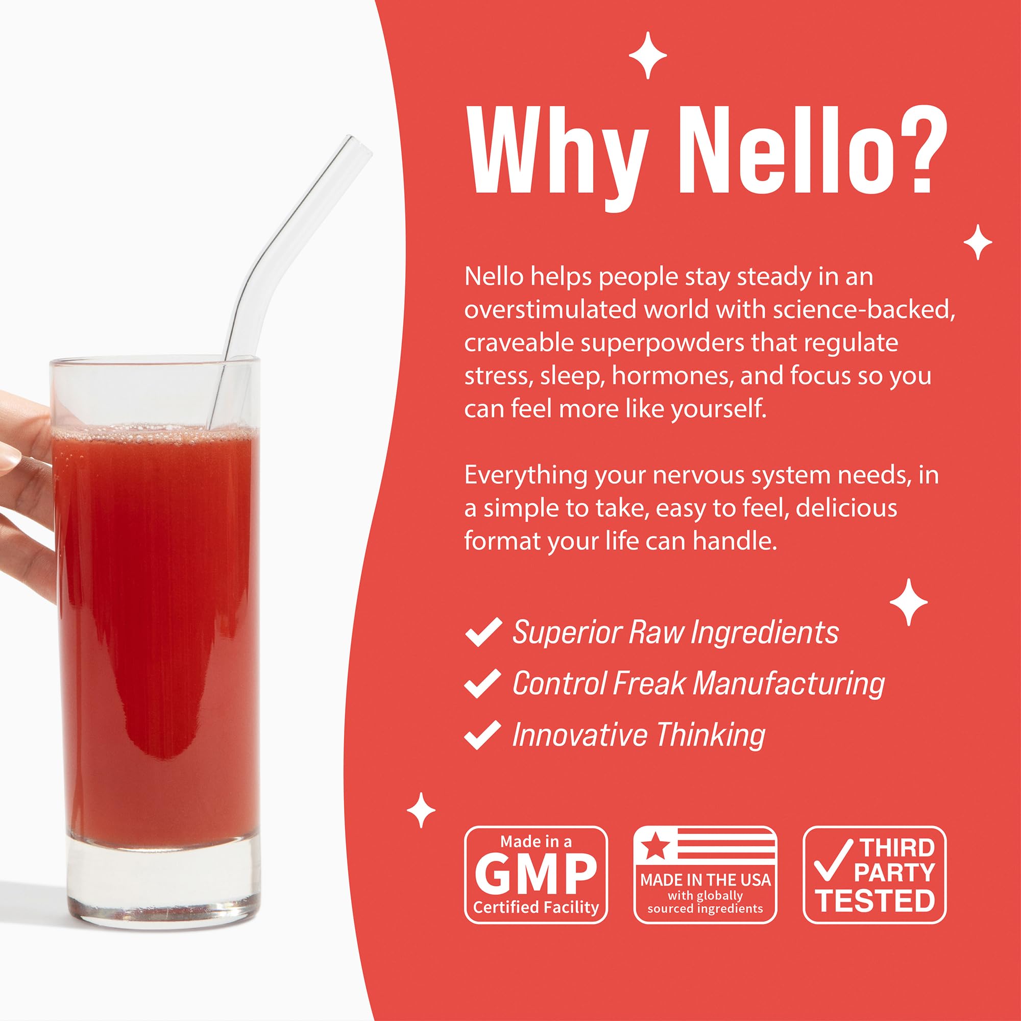 Nello Superfocus bebida en uso sobre escritorio para mejorar concentración