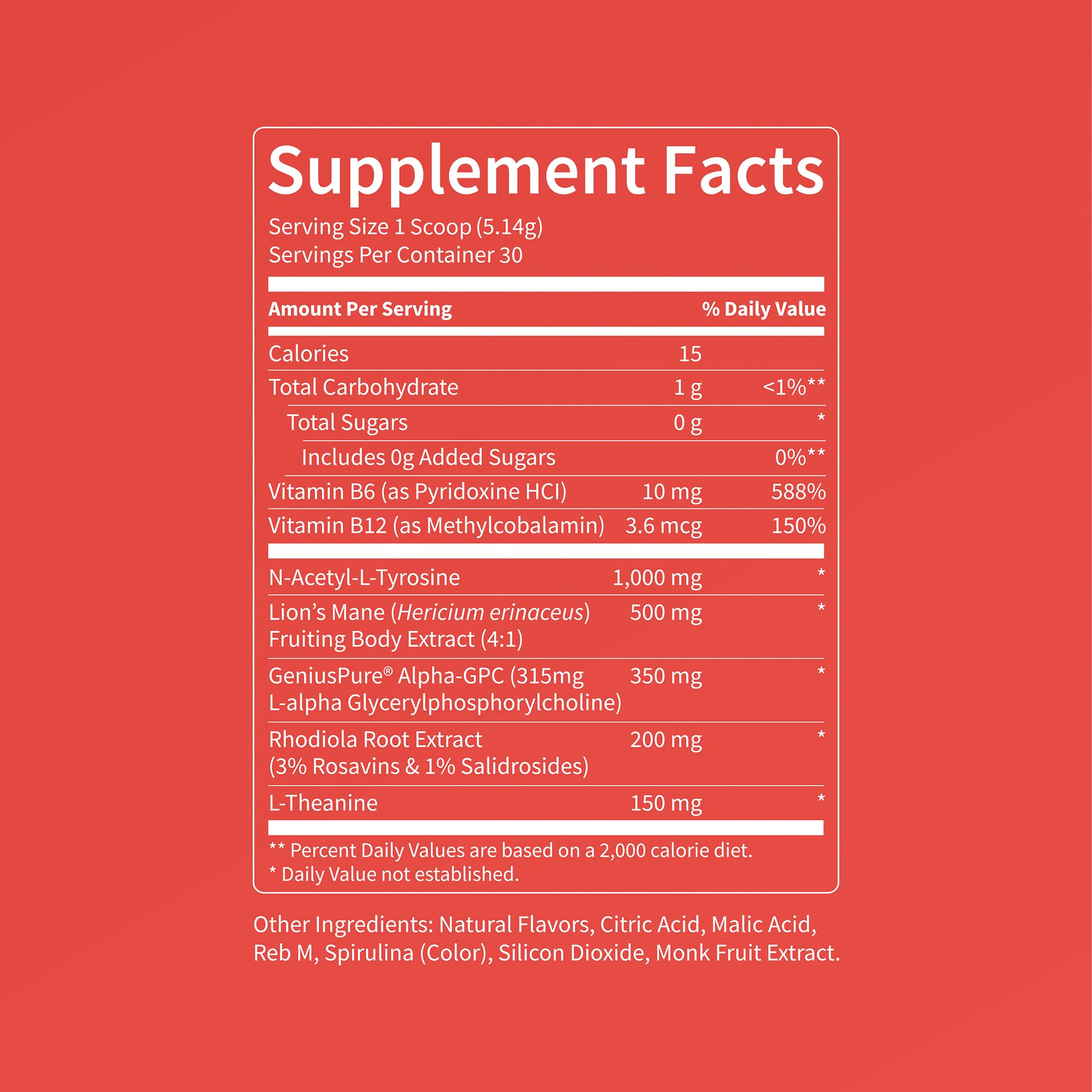 Nello Superfocus etiqueta de ingredientes claros para elección informada