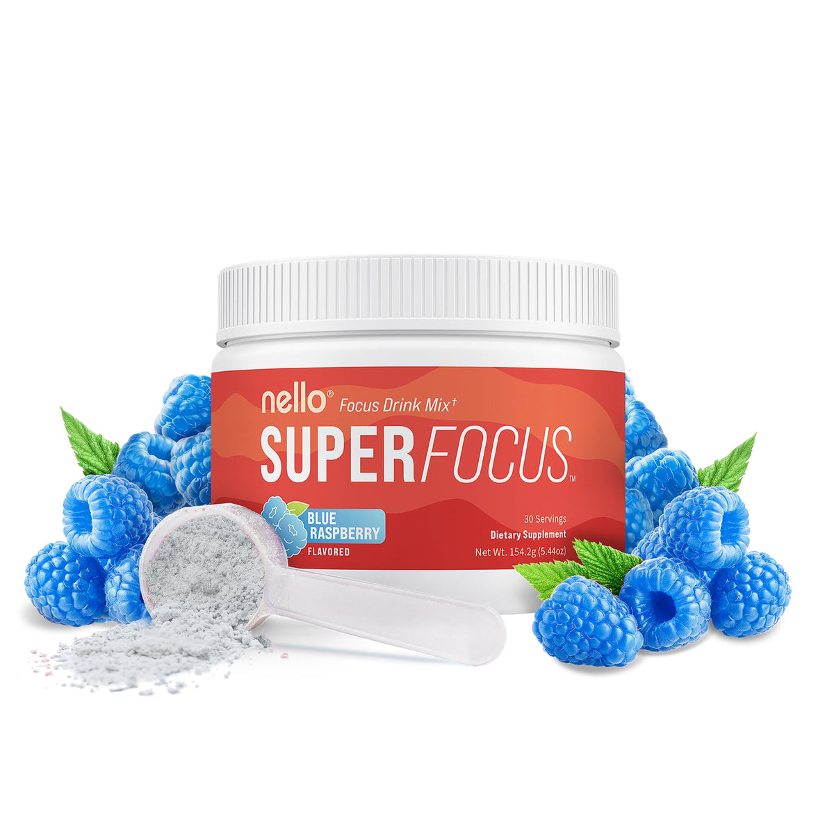 Nello Superfocus frente del empaque muestra porciones y sabor práctico