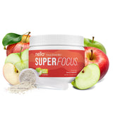Nello Superfocus empaque frontal mostrando sobres y marca, ventaja formato portátil