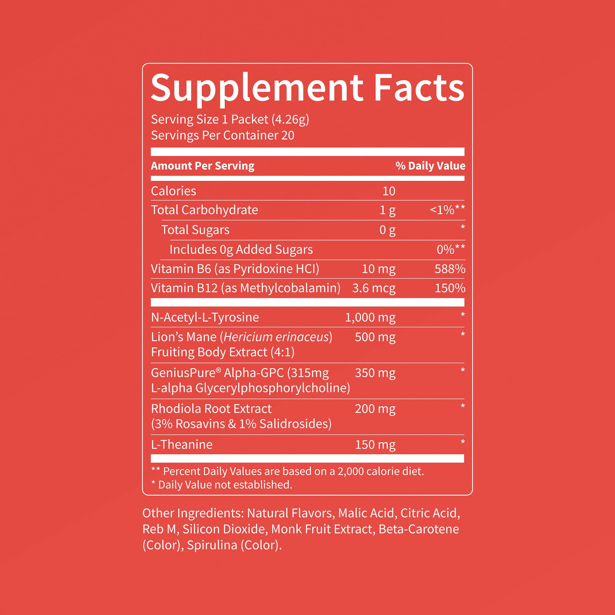 Nello Superfocus ingredientes naturales lion’s mane y rhodiola visible