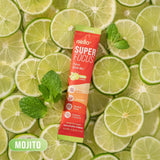 Nello Superfocus Mojito comparación de tamaño con una botella para escala y portabilidad