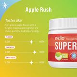 Nello Superfocus polvo del sobre en primer plano, textura fácil de disolver