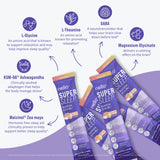 Nello Supersleep bebida preparada en vaso favorece relajación nocturna