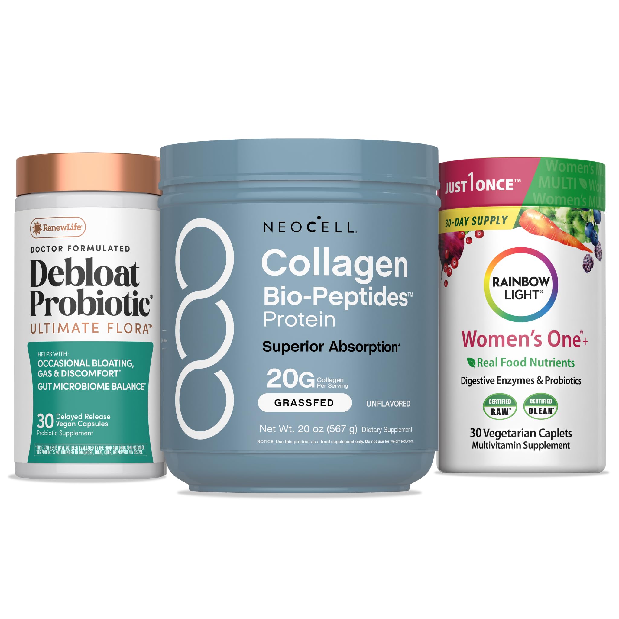 NeoCell frontal del pack que muestra las tres marcas y conveniencia diaria