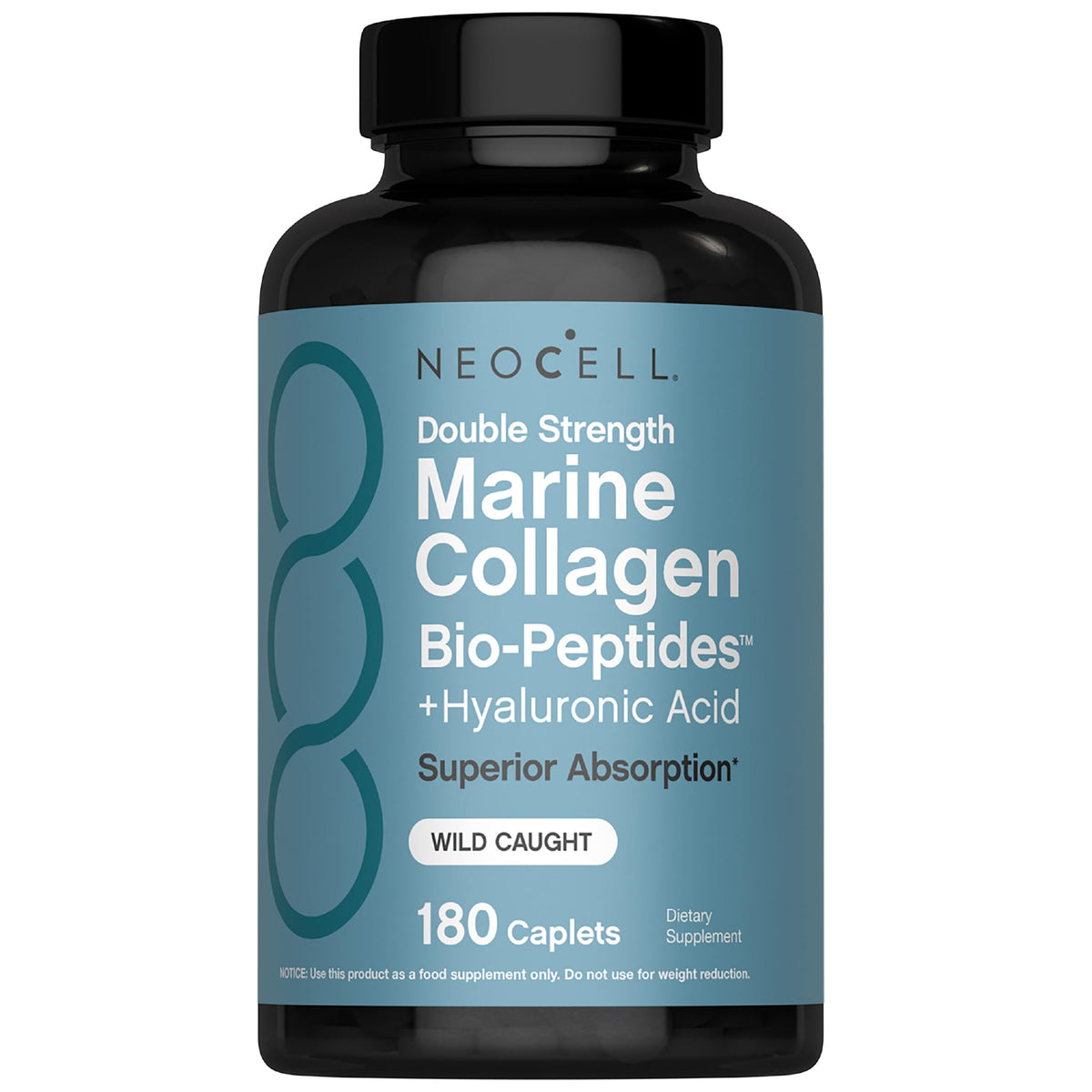 NeoCell frente del empaque mostrando 180 caplets y beneficios