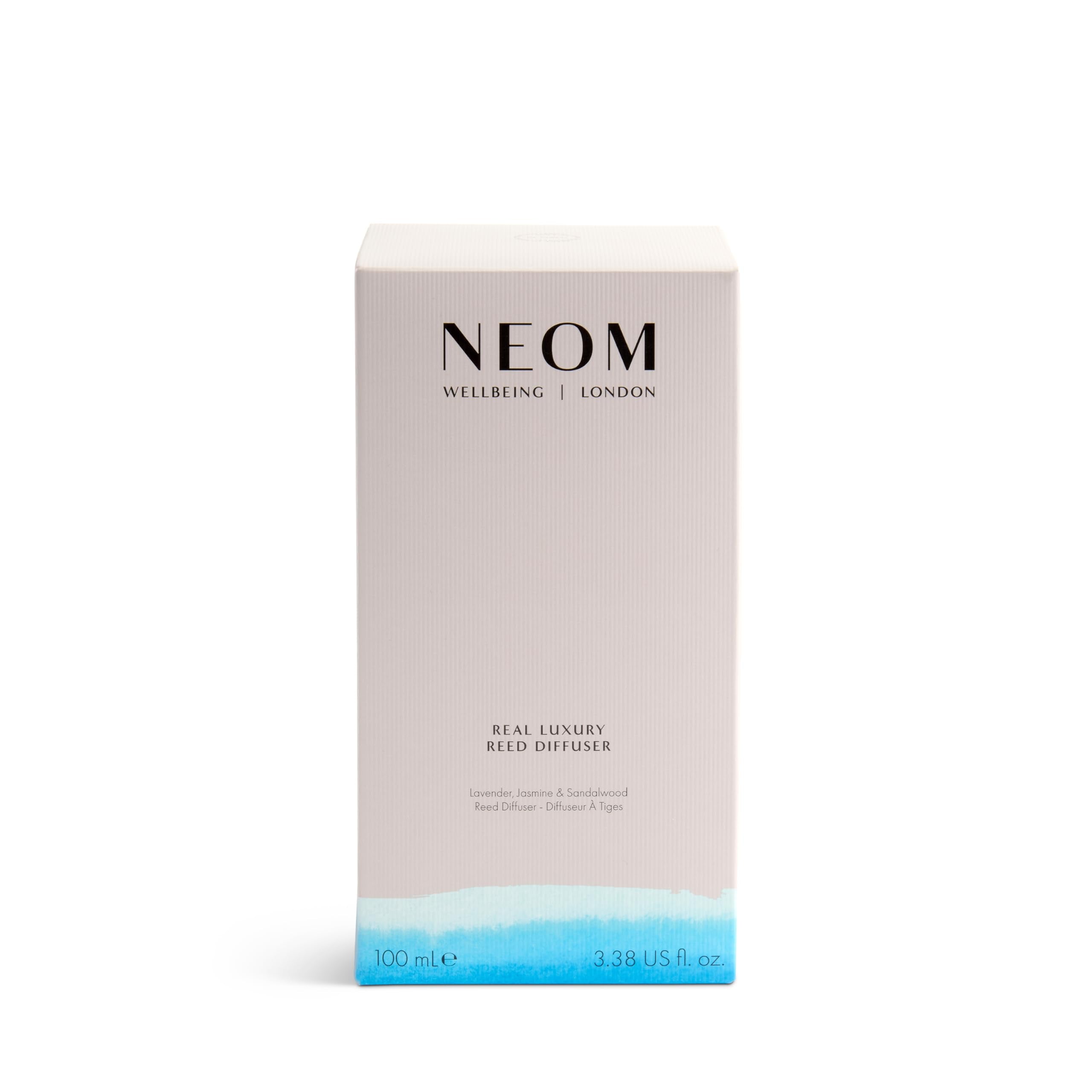 NEOM botella de recarga 100ml lista para verter y reutilizar el vaso