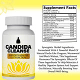 Neonomicon Candida Cleanse etiqueta trasera con información de ingredientes útil