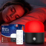 Neporal REDIX vista frontal mostrando diseño y luz roja para ambiente relajante