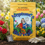 Neptune’s Harvest etiqueta con ingredientes y análisis nutritivo para transparencia y confianza