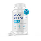 Nerve Recovery Max envase frontal mostrando etiqueta y beneficios
