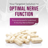 NERVE RENEW etiqueta con información nutricional y beneficio de ingredientes puros