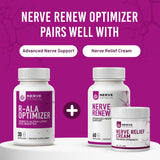 NERVE RENEW etiqueta nutricional legible que muestra información de ingredientes