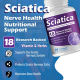 Nerve Savior cápsula en mano para escala, beneficio: tamaño y dosificación visualizados