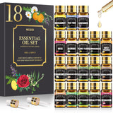 NESCCI set frontal del empaque mostrando las 18 botellas para regalar y probar aromas