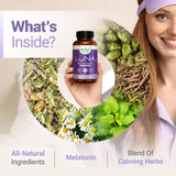 Nested Naturals Luna cápsula en mano para ver tamaño y dosificación práctica