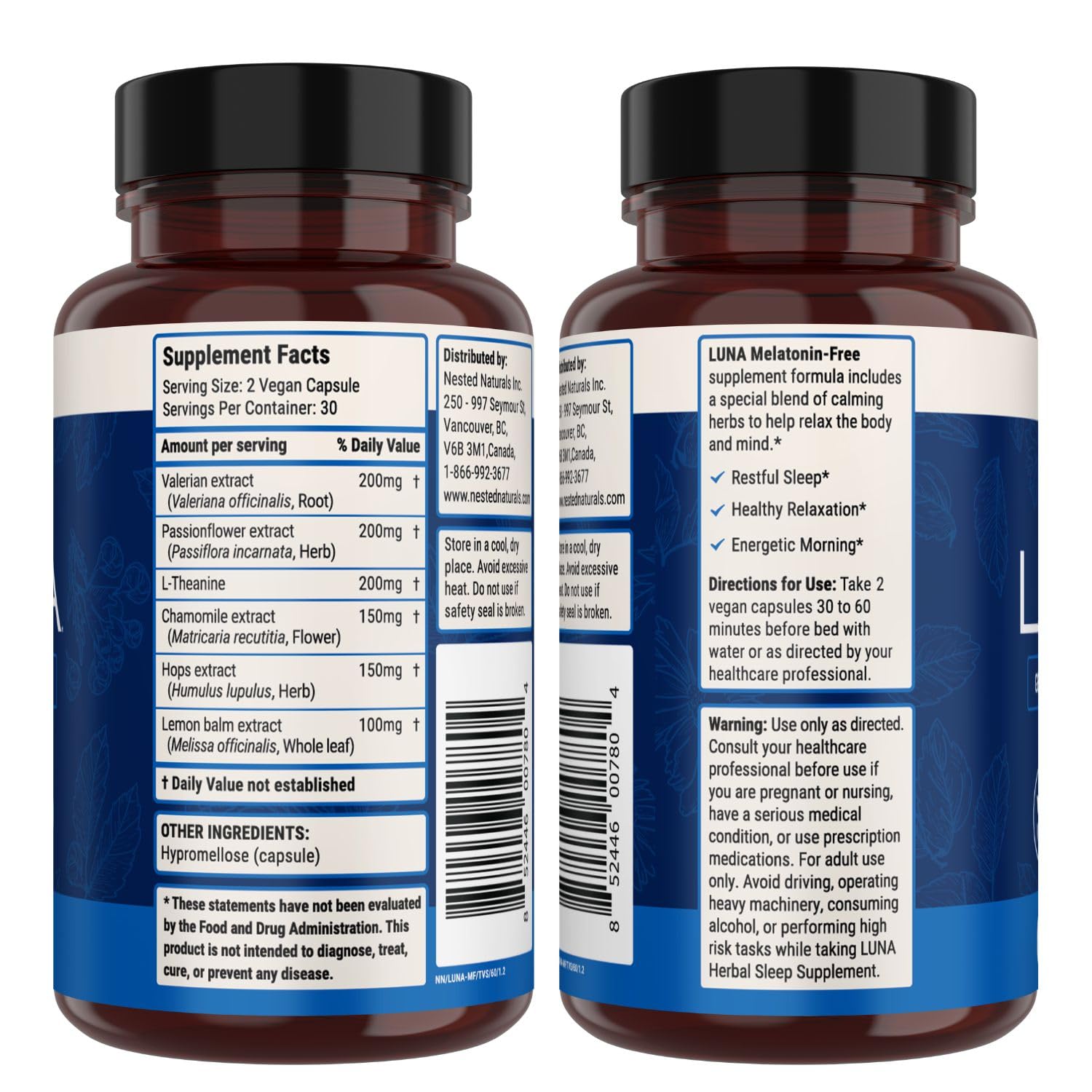 Nested Naturals estilo de vida relajado antes de dormir con el producto