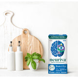 NEURIVA app Brain Gym en teléfono mostrando ejercicios para la mente
