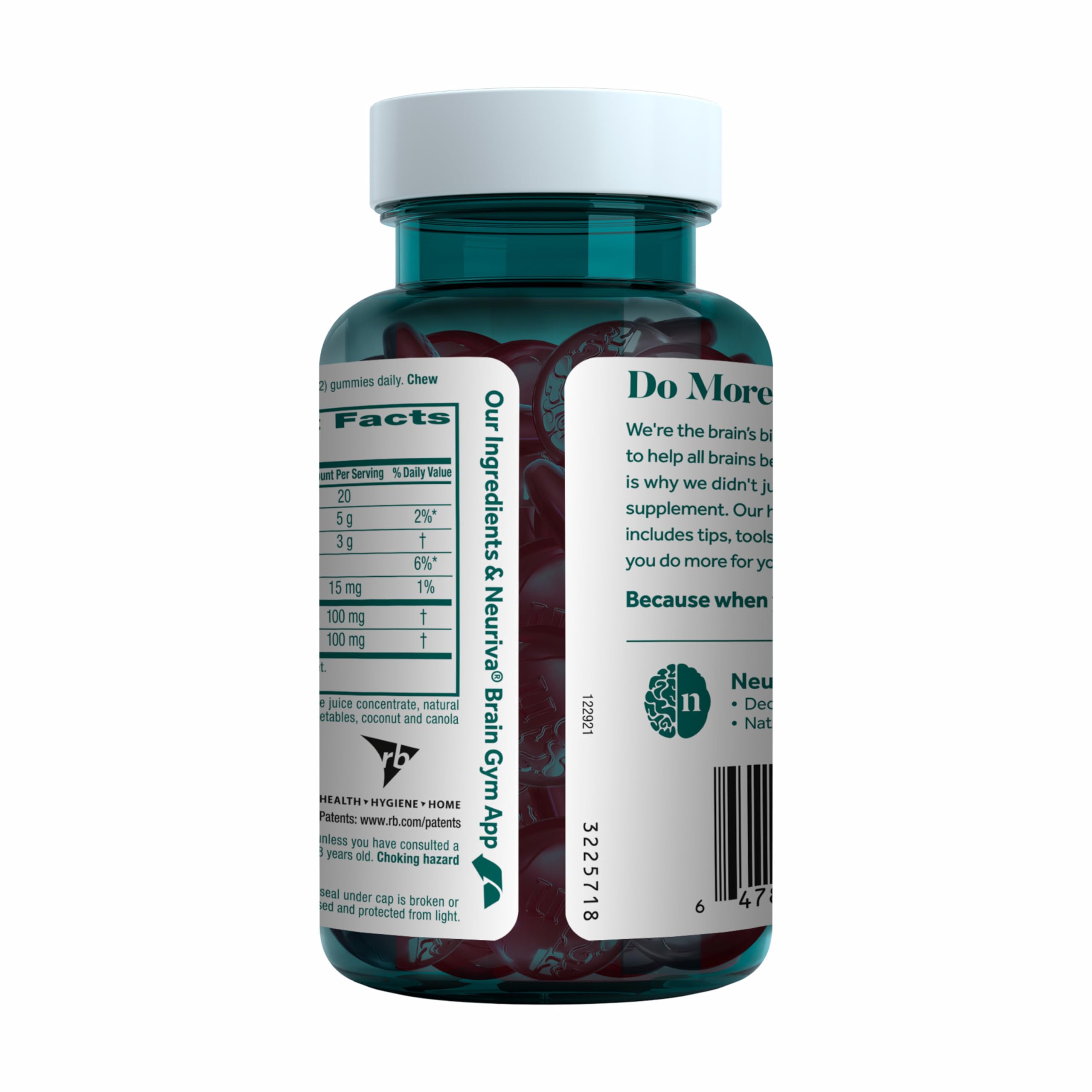 NEURIVA escena de mañana con persona tomando gomitas en su rutina