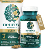 NEURIVA etiqueta detallando ingredientes clínicos y ventaja sin cafeína