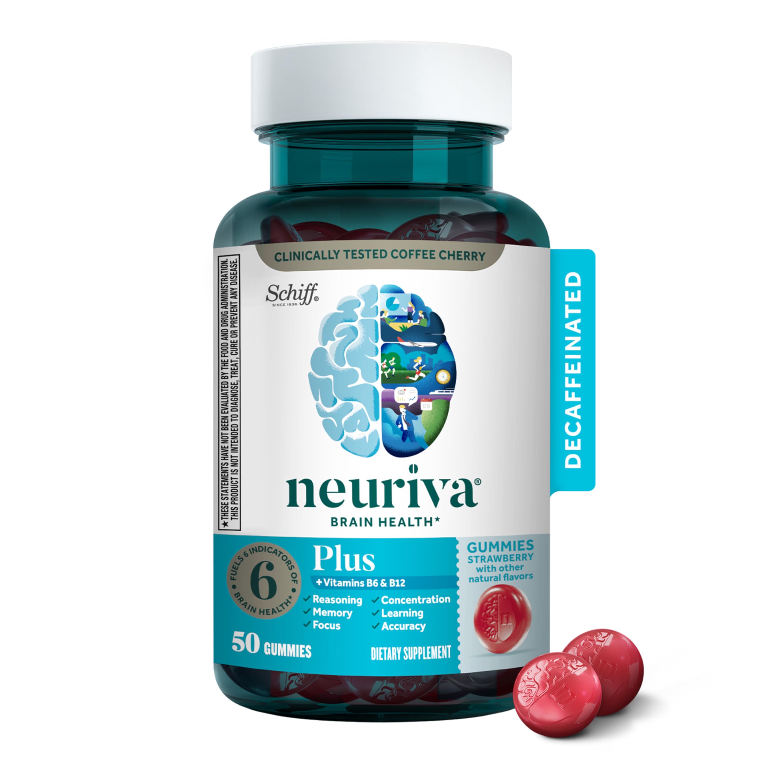 NEURIVA envase frontal mostrando marca y beneficio de memoria