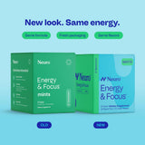 Neuro menta abierta mostrando textura y rápida disolución para energía limpia