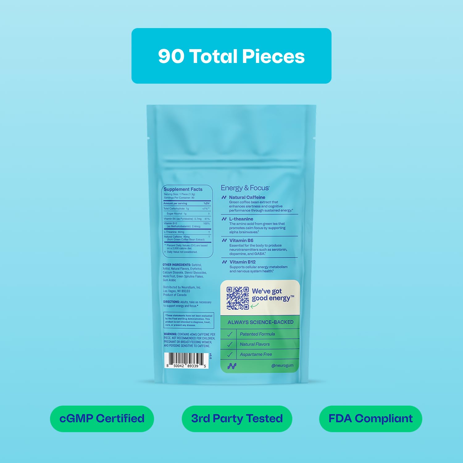 Neuro detalle de la menta spearmint, beneficio sabor refrescante