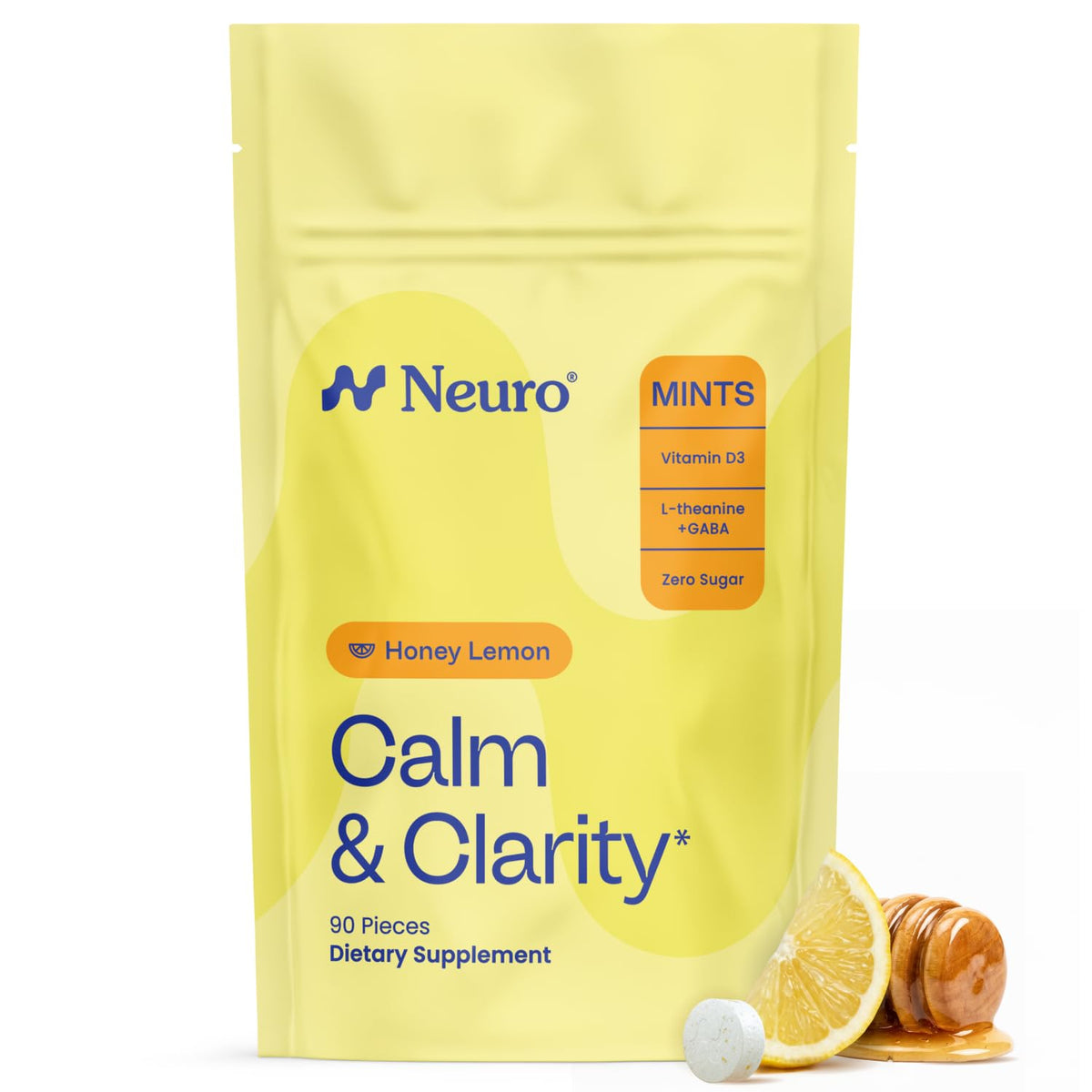 Neuro envase frontal mostrando las mints y conveniencia portátil