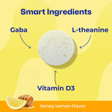 Neuro ingredientes GABA L-teanina y vitamina D3 en formato cercano