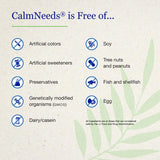 Neuro Needs CalmNeeds etiqueta con ingredientes y dosis clara