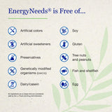Neuro Needs bote EnergyNeeds® 40 en cocina junto a vaso de agua para uso diario conveniente