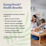 Neuro Needs etiqueta EnergyNeeds® 40 lista de 40 ingredientes que facilita transparencia